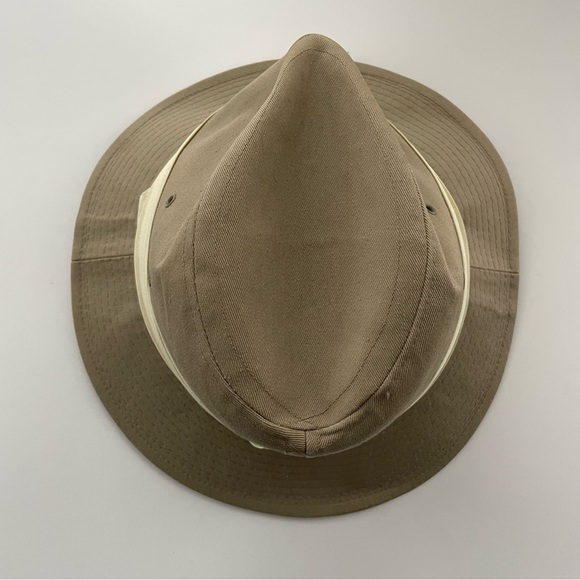 Vintage Lee Fedora Hat Men’s Tan Union Made In USA Size Medium - Picture 8 of 10